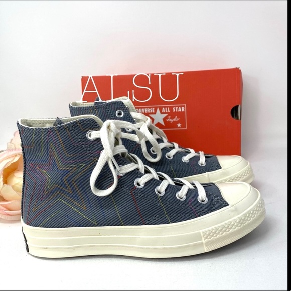 Converse Chuck 70 High Top Black Cool Grey Sneakers Men’s Size 10 164964C - Picture 3 of 7